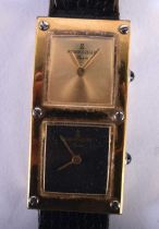 A Dual Dial Richards-Zeger Watch. Dial 3.8cm x 2cm, not working