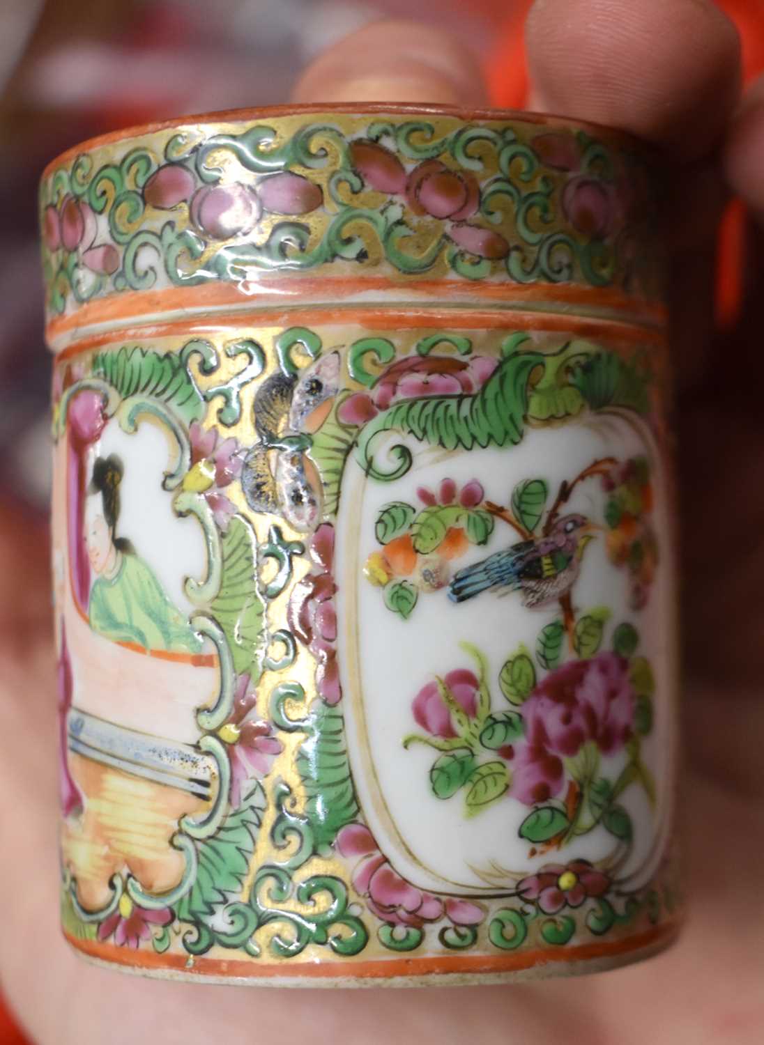 A COLLECTION OF 19TH CENTURY CANTON FAMILLE ROSE WARES Qing, painted with figures, including teapots - Image 32 of 101