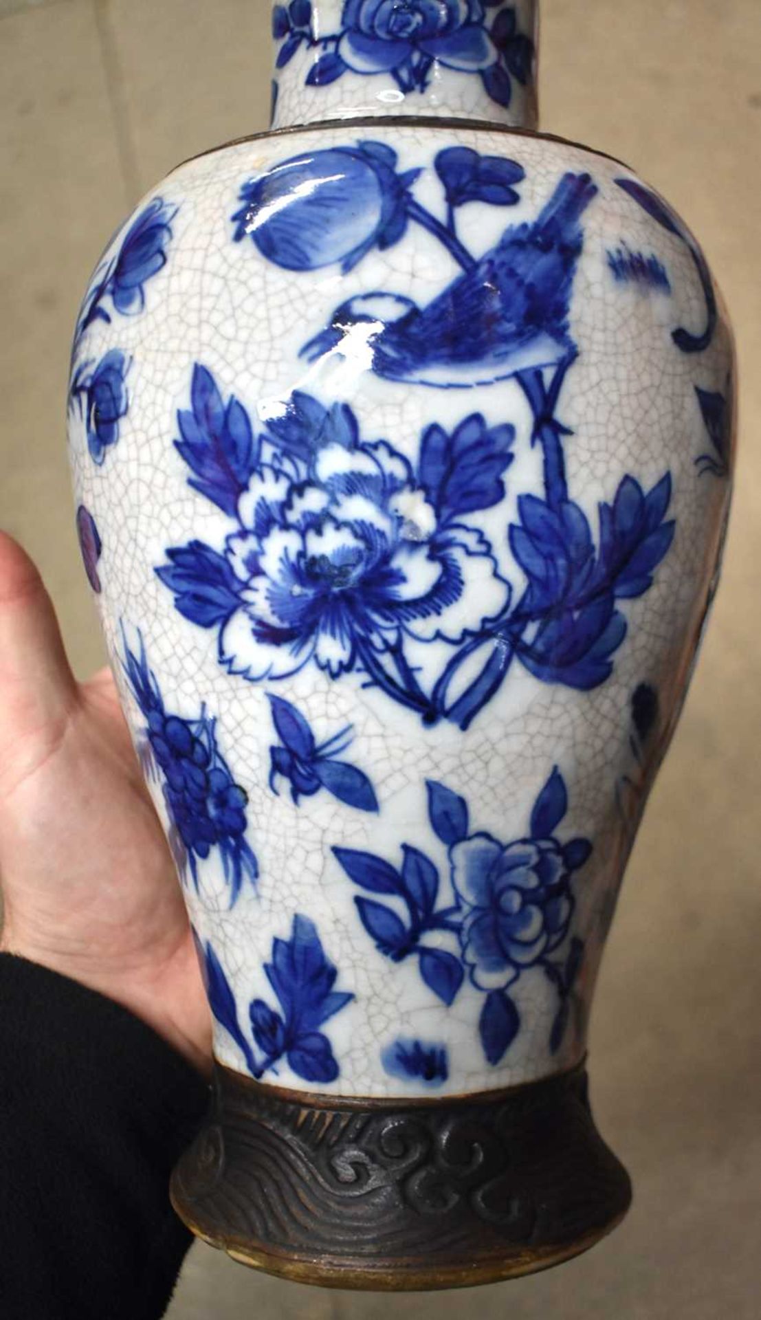 A LARGE PAIR OF 19TH CENTURY CHINESE BLUE AND WHITE PORCELAIN VASES Qing, together with a 19th - Image 11 of 39