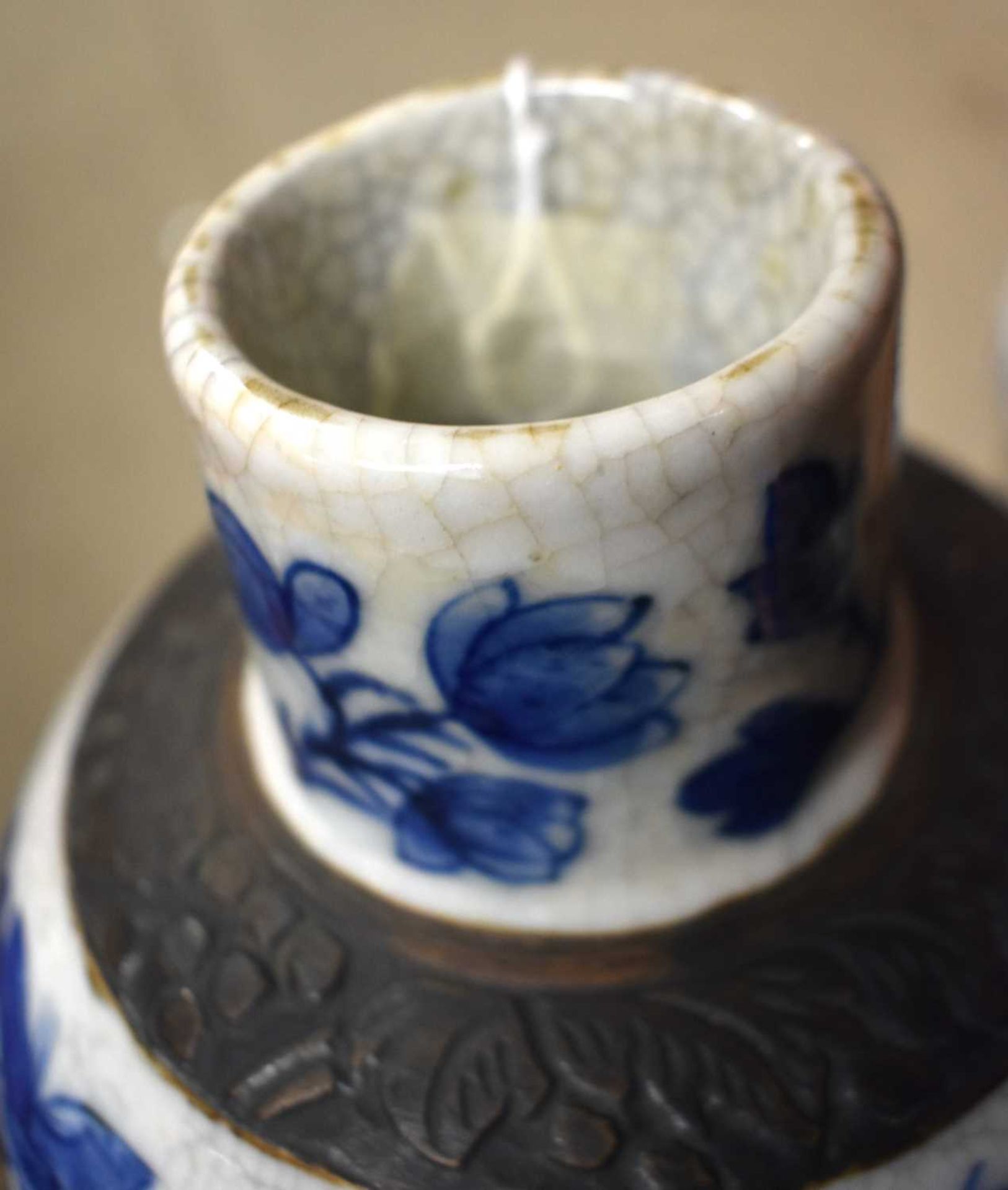 A LARGE PAIR OF 19TH CENTURY CHINESE BLUE AND WHITE PORCELAIN VASES Qing, together with a 19th - Image 14 of 39