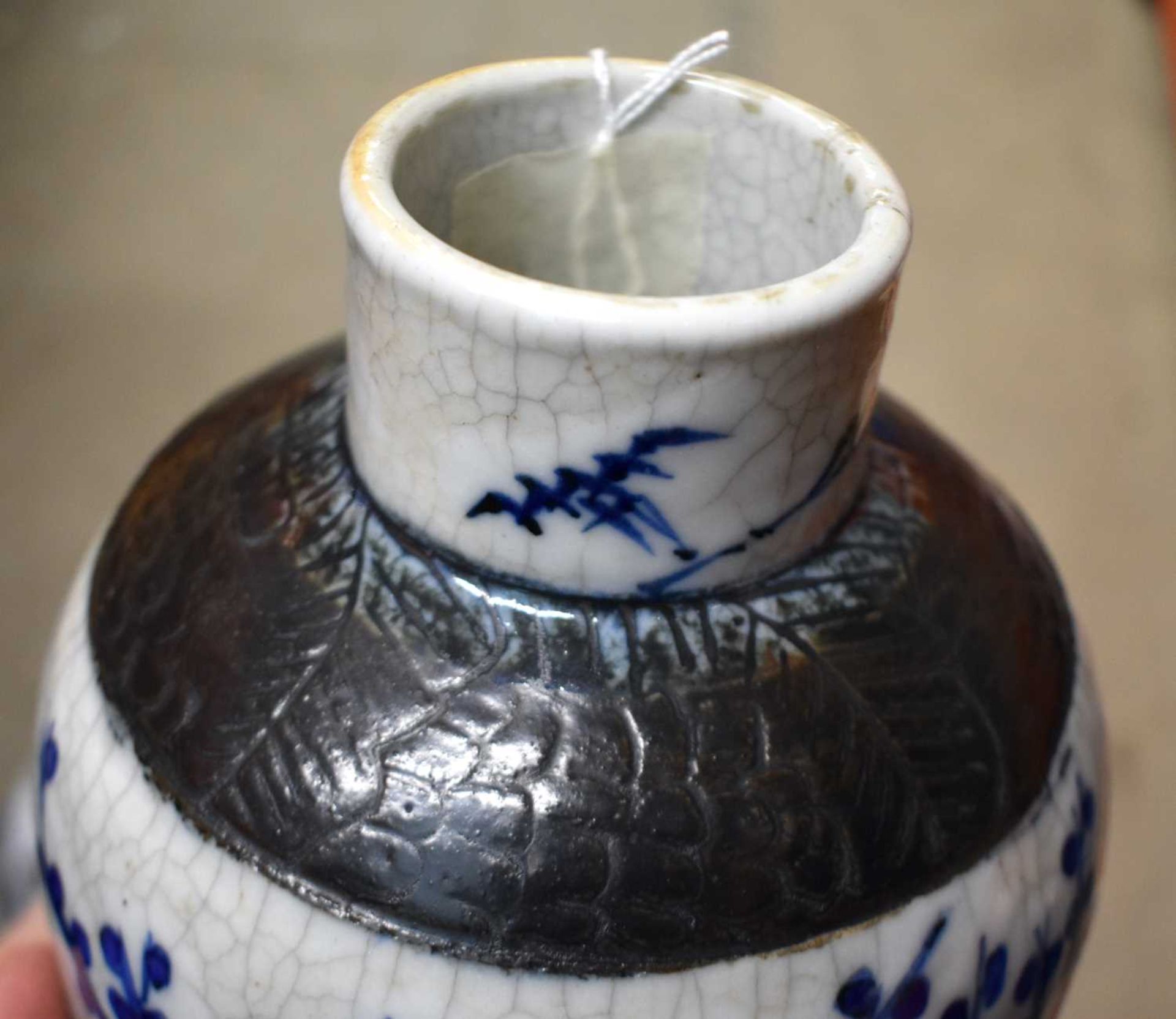 A LARGE PAIR OF 19TH CENTURY CHINESE BLUE AND WHITE PORCELAIN VASES Qing, together with a 19th - Image 17 of 39