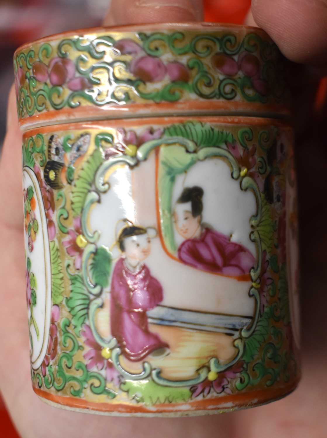 A COLLECTION OF 19TH CENTURY CANTON FAMILLE ROSE WARES Qing, painted with figures, including teapots - Image 78 of 101