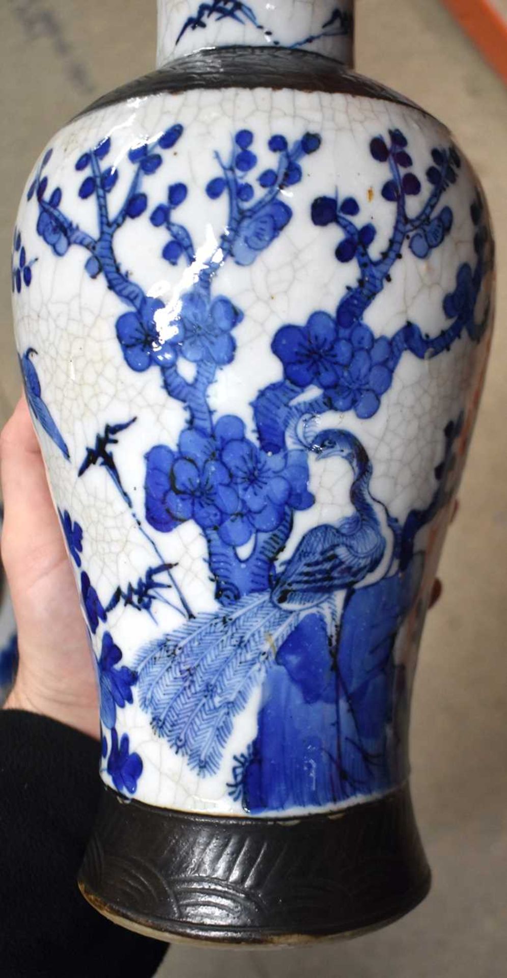 A LARGE PAIR OF 19TH CENTURY CHINESE BLUE AND WHITE PORCELAIN VASES Qing, together with a 19th - Image 19 of 39