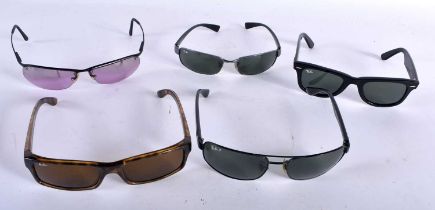 Five Cased Pairs of Ray Ban Sunglasses. (5)