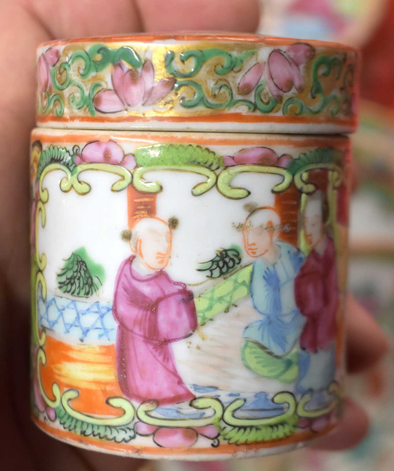 A COLLECTION OF 19TH CENTURY CANTON FAMILLE ROSE WARES Qing, painted with figures, including teapots - Image 28 of 101