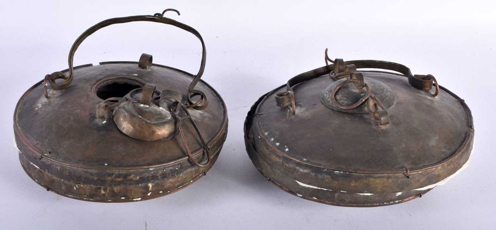 A Pair of Middle Eastern Concertina Candle Lanterns. 15cm x 6cm (closed) 39cm (extended) (2)