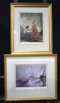 A pair of Russell flint prints. 30 x 38cm (2).