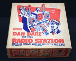 A boxed Dan Dare Space Central Radio Station toy 10 x 35 x 36 cm.