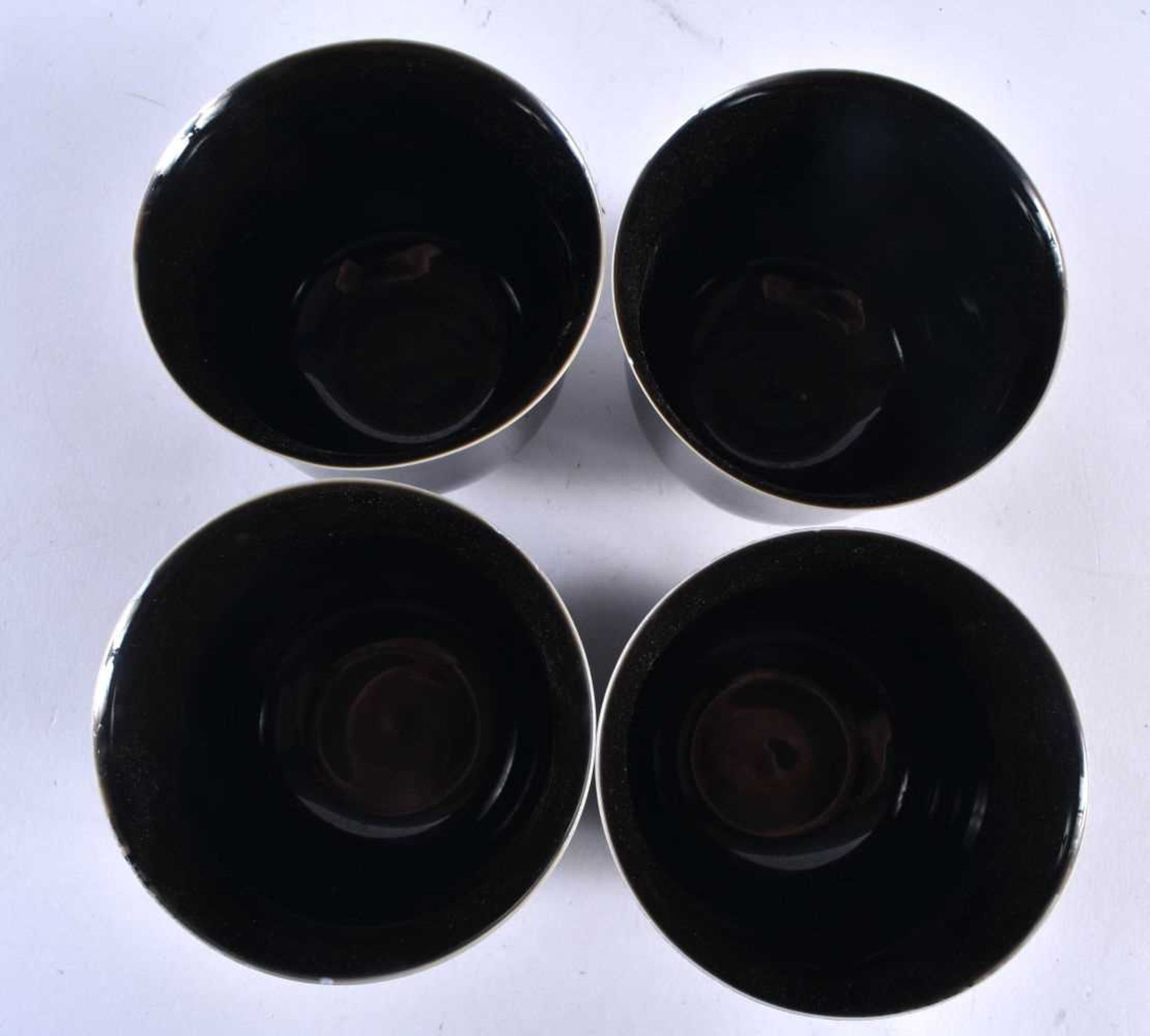 FOUR JAPANESE PORCELAIN SAKE CUPS. 8 cm x 8 cm. (4) - Image 3 of 5