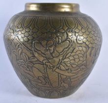 A LARGE 19TH CENTURY CHINESE BRONZE BALUSTER VASE bearing Xuande marks to base. 20 cm x 15 cm.