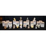 A boxed collection of Shorter and Son Gilbert & Sullivan Character Jugs 12 cm (14)..