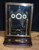 A Congreve Rolling ball Skeleton clock 40 x 23 x 22 cm.