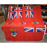 A collection of Canadian Naval Ensigns 180 x 94 cm (4).