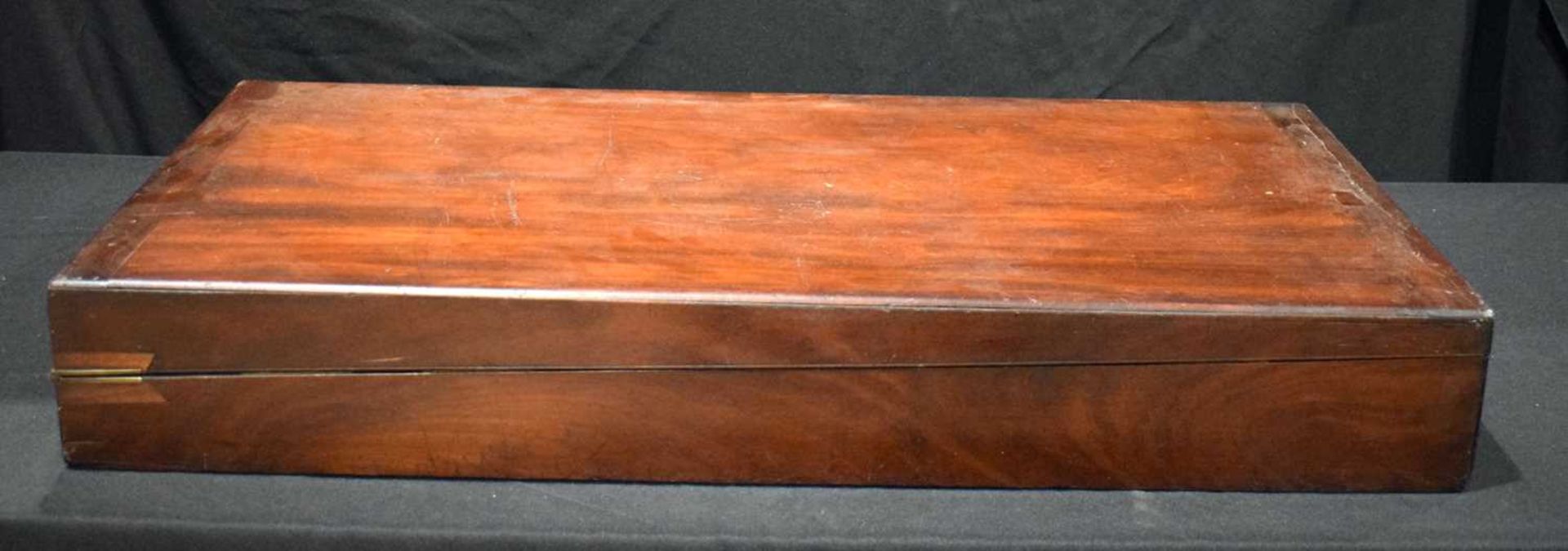 A large Mahogany folding Bagatelle game with Treen numbered inserts 15 x 53 x 212 cm. - Image 7 of 7