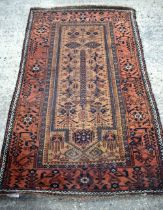 A Balush prayer rug 170 x 94 cm.