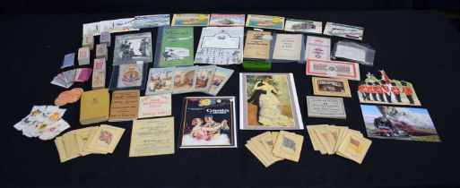 A collection of ephemera Kensitas and other silk badges, pamphlets etc