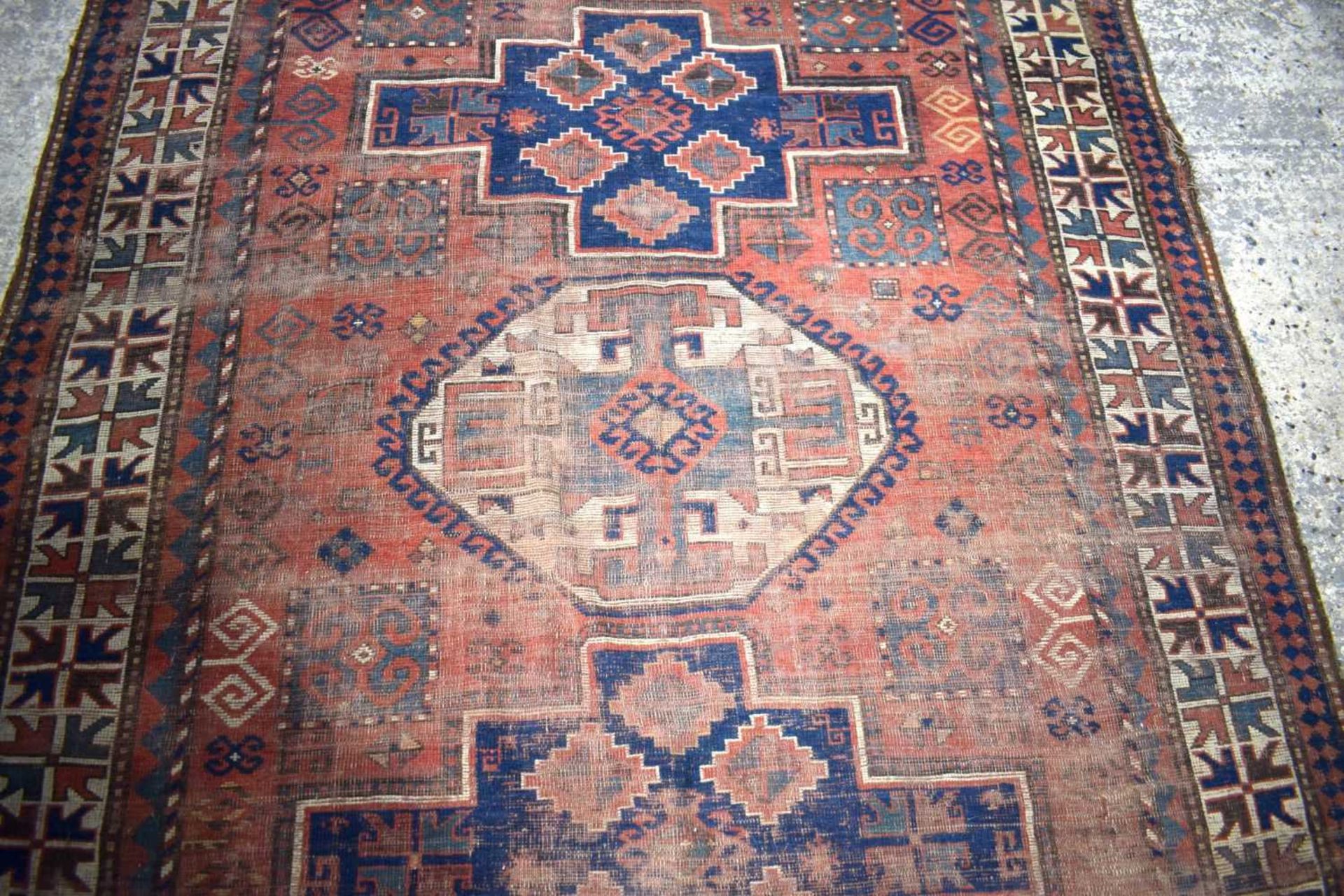 Antique Caucasian Lor-Pambak Kazak Rug - Image 4 of 8