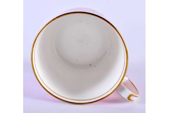 TWO 19TH CENTURY GRAINGERS WORCESTER PORCELAIN TRIOS and a cup & saucer, including an unusual pink - Image 6 of 17