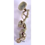 A CHINESE CARVED JADE RUI SCEPTRE 20th Century. 143 grams. 22 cm x 6 cm.