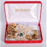 Assorted Costume Jewellery including a Necklace, A Pendant with Matching Earrings and 3 Pairs of