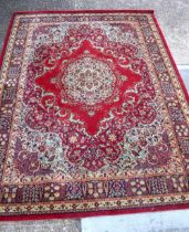 A large Country House wool rug 367 x 273 cm
