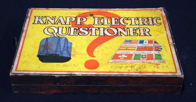 A boxed Knapp Electric Questioner educational toy 6 x 35 x 25 cm.
