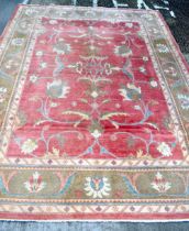 A huge Country House wool rug 410 x 308 cm.