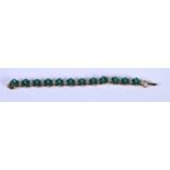 A Trifari Gem Set Bracelet. Length 18cm. Weight 26.7g