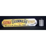 A cast iron Guinness sign 56.5 x 12.5 cm.