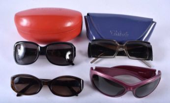 Four Pairs of Designer Sunglasses incl Chloe, Valentino, Mulberry and m Lagerfeld (4)