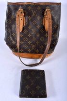 Louis Vuitton Monogram Bucket Bag and matching Wallet (2)