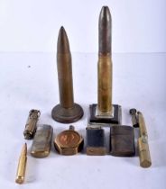 ASSORTED MILITARY TRENCH ART. Largest 18 cm high. (qty)