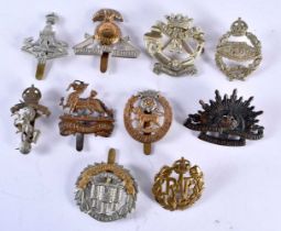 Ten Military Cap Badges incl York and Lancaster Regiment, REME, Royal Berkshire. Lancashire