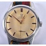 A VINTAGE OMEGA SEAMASTER WRIST WATCH. 3.75 cm wide inc crown.