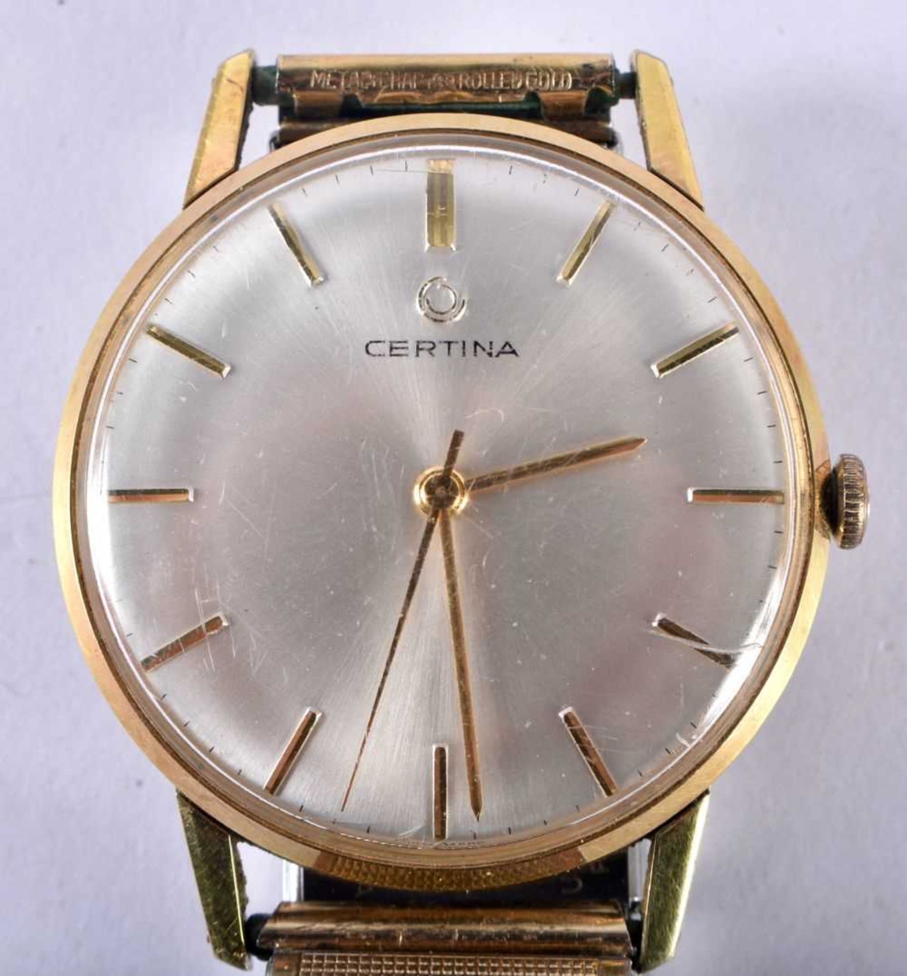 CERTINA Gents Vintage Gold Tone WRIST WATCH. Movement - Hand-wind Movement. WORKING - Tested For