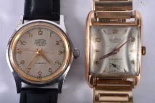 Two ROAMER Men's Vintage C. 1950's Wrist Watches. Hand-wind. WORKING - Tested For Time