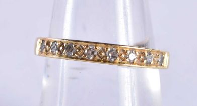 An 18 Ct Gold ring set with Diamonds. Size N, weight 2.67g