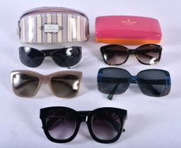 Five Pairs of Designer Sunglasses (Kate Spade, Lulu Guinness,Oriflame, Burberry and Marc Jacobs),