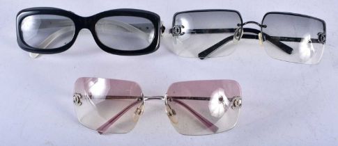Three Pairs of Chanel Sunglasses (3)