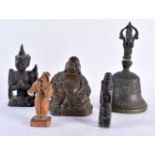 A GROUP OF CHINESE AND TIBETAN ITEMS. Largest 17 cm high. (5)