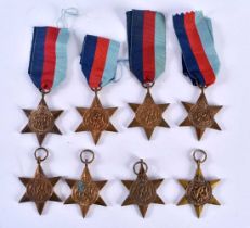 Five WW2 39/45 Stars and Three France and Germany Stars - not inscribed (8)
