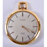 A GOLD PLATED EVERITE POCKET WATCH. 39.2 grams. 4.25 cm diameter.