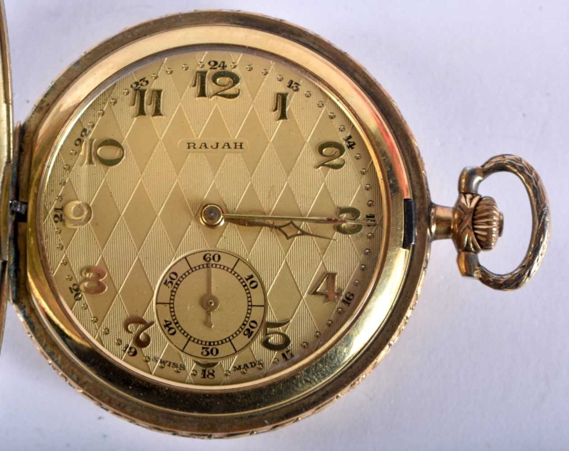 THOMAS RUSSELL Gents Rolled Gold Open Face Pocket Watch. Movement - Hand-wind. WORKING - Tested