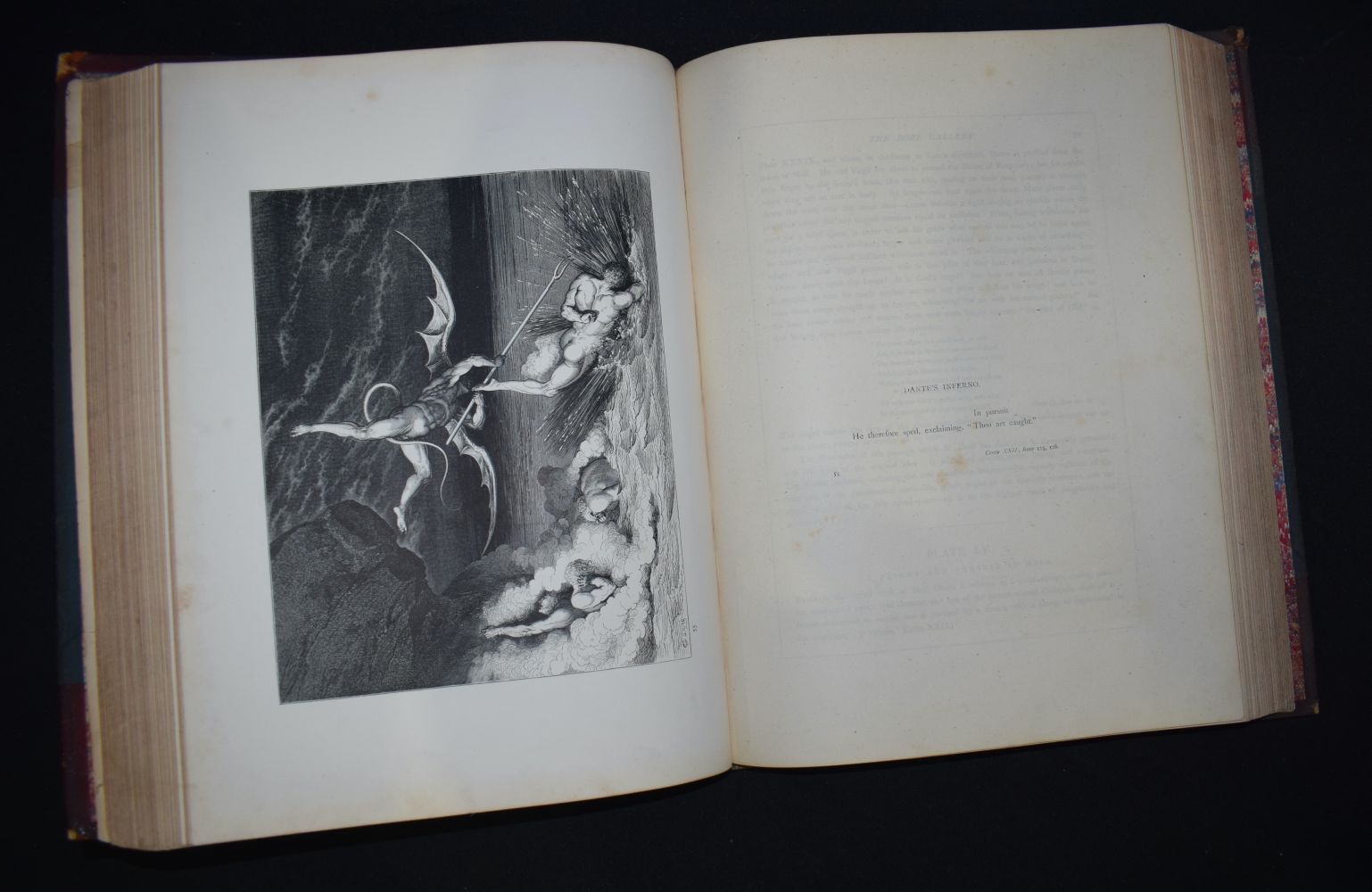 Dore Gallery book with Bible illustrations with 125 engravings by Gustave Doré, published in 1866. 7 - Image 8 of 8