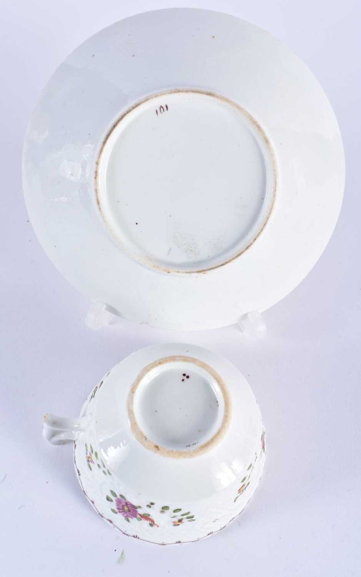 ASSORTED 18TH/19TH CENTURY ENGLISH PORCELAIN TEA WARES including Barr Flight & Barr Worcester. - Image 5 of 9