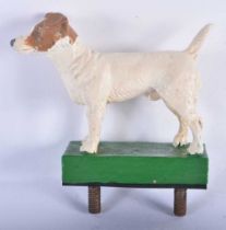 A Cold Painted Figure of a Terrier Dog. 8.5 cm x 7cm x 3 cm