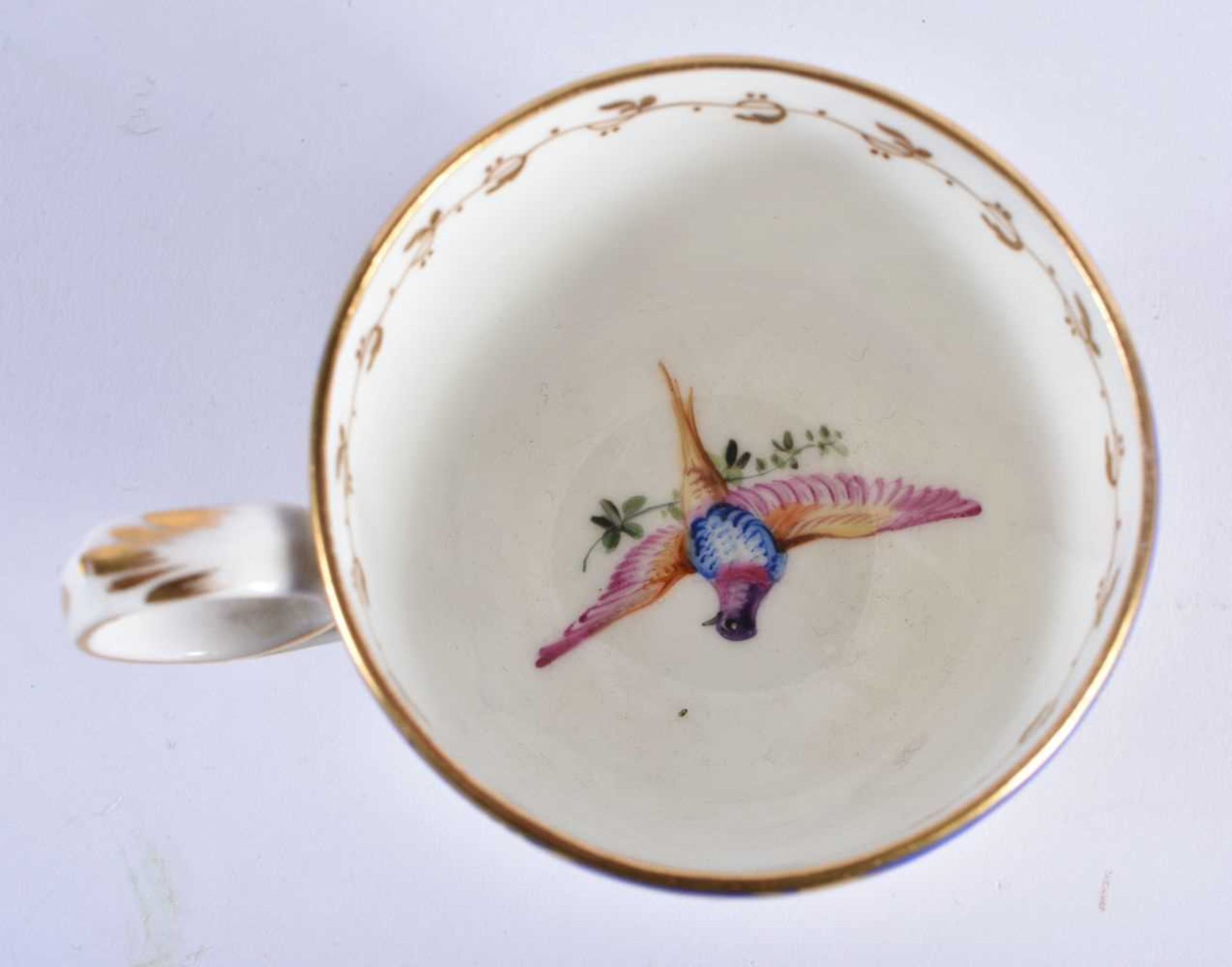 THREE 19TH CENTURY COALPORT SPARKS WORCESTER PORCELAIN CUPS AND SAUCERS painted with landscapes - Image 9 of 39