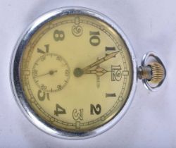 Jaeger LeCoultre Military 6E/50 Pocket Watch.Dial 5.1cm, working