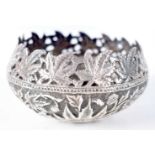 AN ANTIQUE INDIAN SILVER BOWL. 95 grams. 9.5 cm wide.