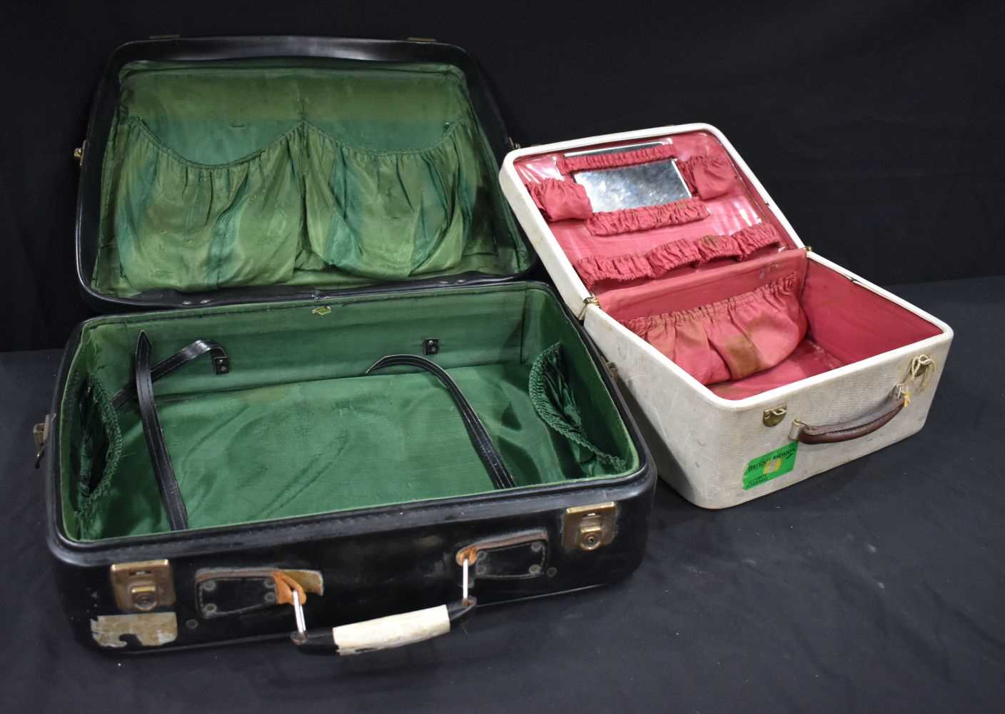 Three handmade vintage Morton of London suitcases cases together with another suitcase and a - Image 7 of 16